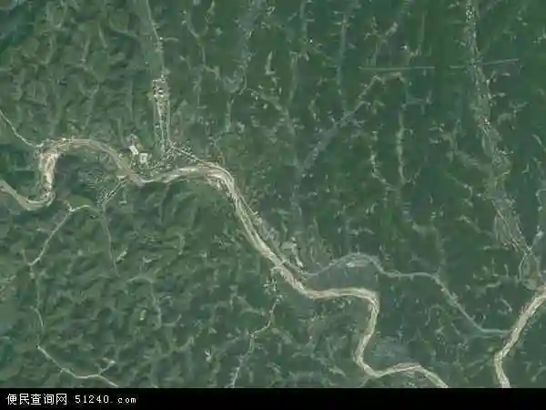 中国陕西省汉中市西乡县沙河镇地图(卫星地图)