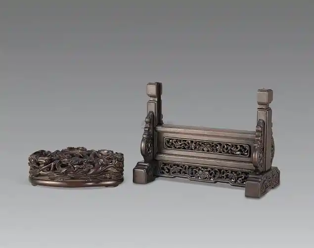 【红木座 (两件)】拍卖品_图片_价格_鉴赏_木雕_雅昌艺术品拍卖网