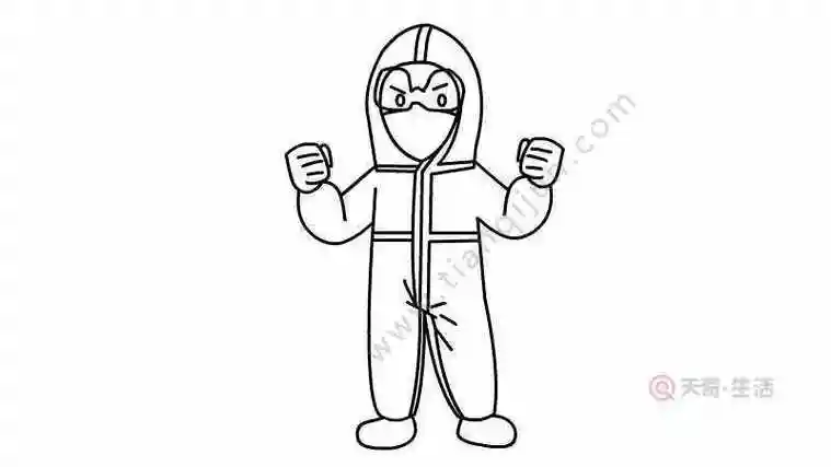 抗击疫情医疗工具简笔画(抗击疫情的医生简笔画带防护服) -【爱个性】