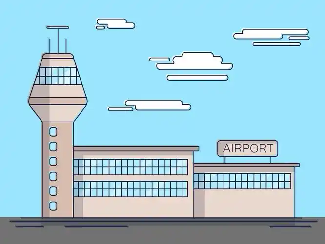 手机用图|插画  插画 其他插画 > 手绘机场塔台ai矢量图设计 素材图片