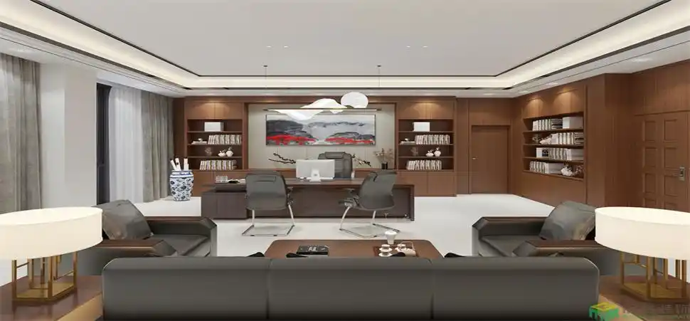 企业老板如何装修办公室老板办公室这样布置简单大气