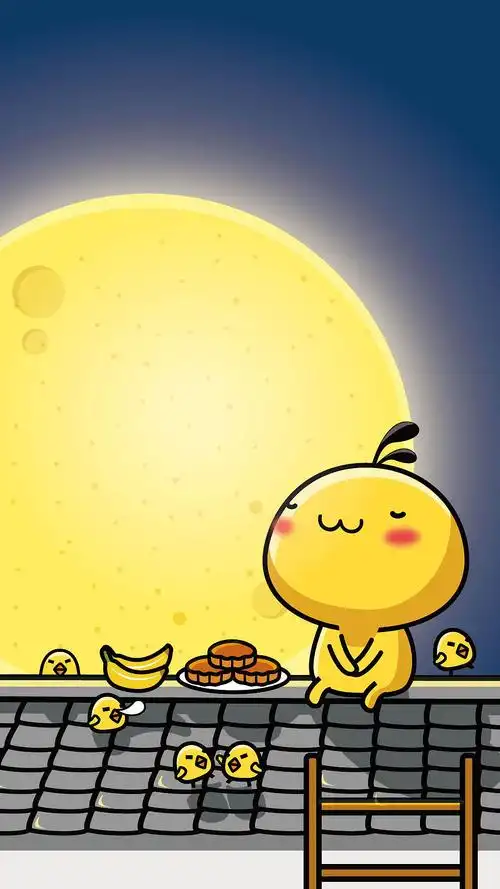 标签油爆叽丁中秋卡通插画可爱作品信息创作时间2019/09/12