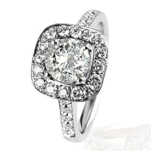 千里云gia 1.03克拉 h色 vvs2净度 3ex切工 pt950钻石戒指