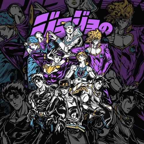 极誉jojo乔斯达家族空条承太郎徐伦纯棉短袖t恤宽松大码夏季男