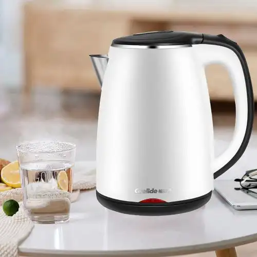 格来德电水壶热水壶双层防烫保温电热水壶304不锈钢烧水壶家用开水壶d