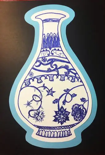 民间美术之——手绘青花瓷瓶