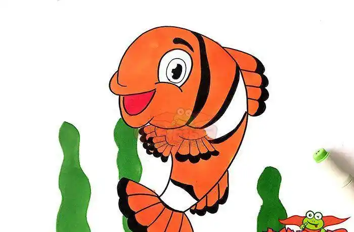 彩色画法简单鱼的图片简笔画卡通卡通鱼图片可爱简笔画鱼简笔画怎么画