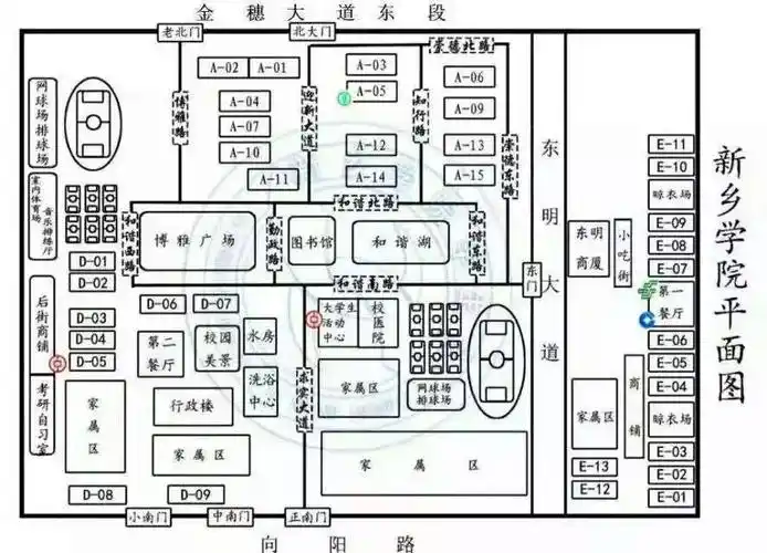 好了,先看一下我们学校的地图小心迷路哟!