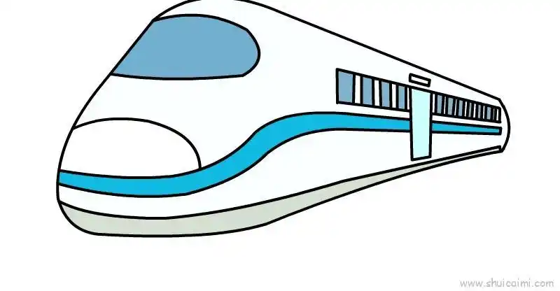 高铁儿童画怎么画 高铁简笔画图片大全