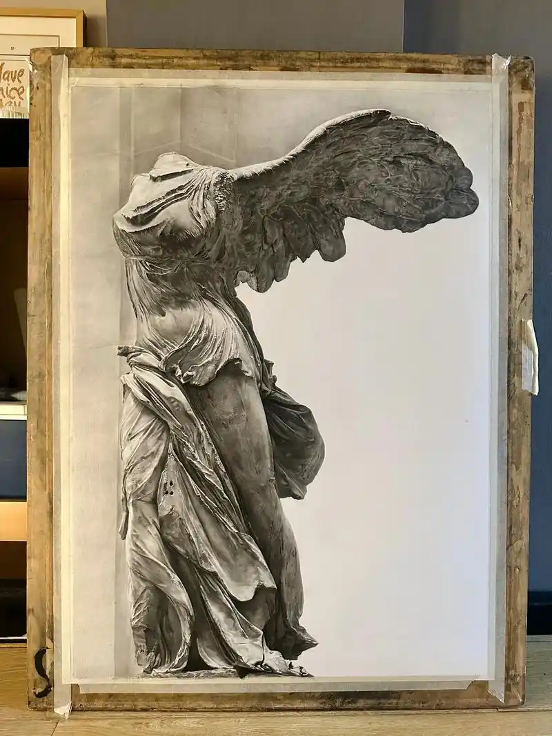 素描胜利女神收尾#美术生 #画画 #素描 #手绘 #绘画 - 抖音