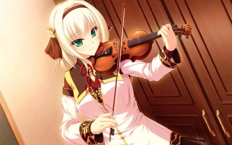 描述: melodia女孩小提琴-漫画美丽的女孩壁纸 当前壁纸尺寸: 1920 x
