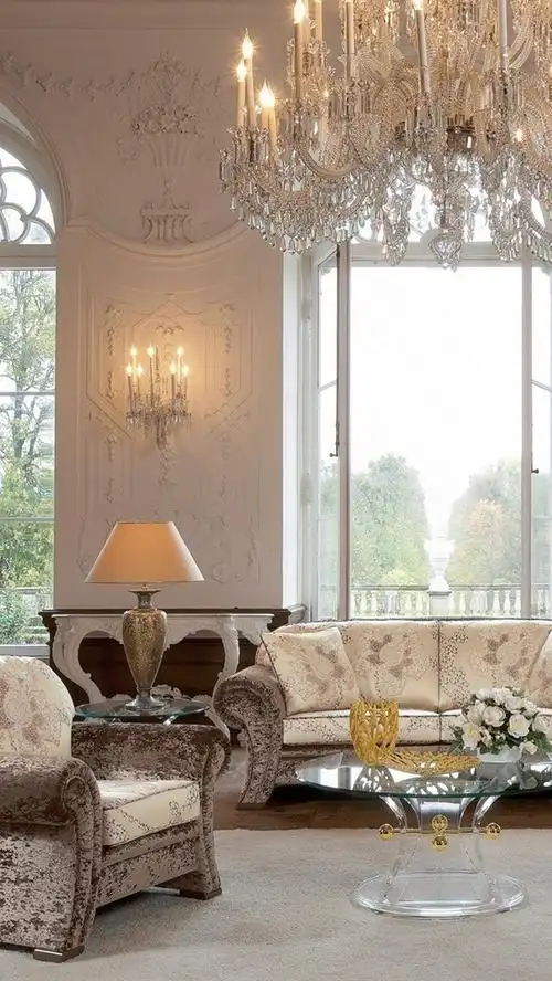 城堡的风格,客厅,沙发,灯具,室内设计 iphone 壁纸