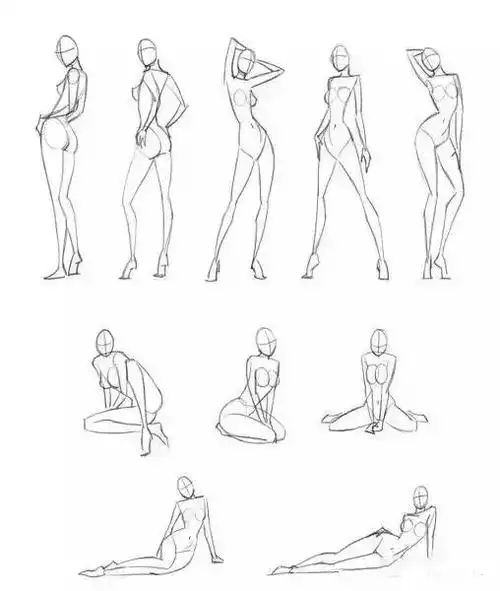 时装画技法入门如何画人体