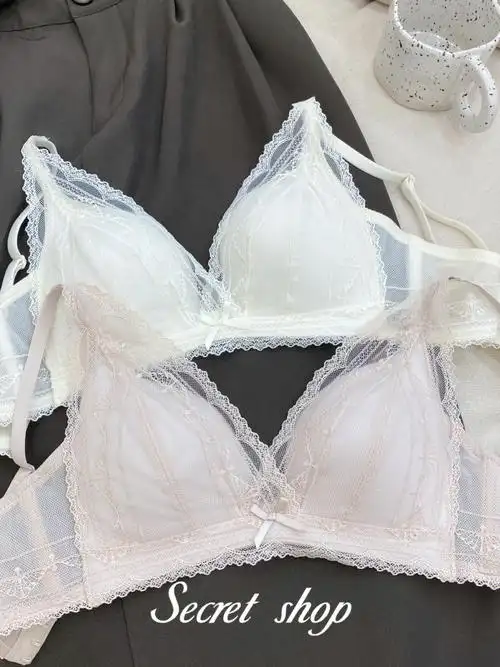 纯欲少女法式仙女蕾丝bra