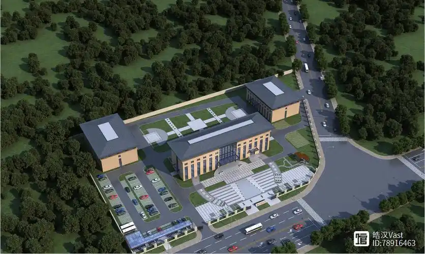 【建筑表现】建筑效果图:某政府大楼设计