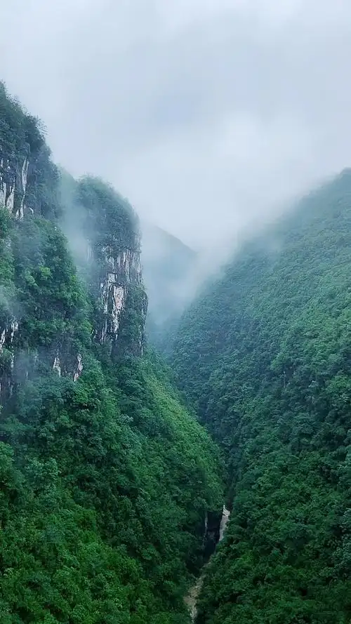 峡谷青山