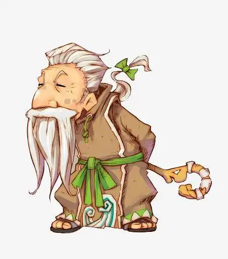 家人卡通头像白胡子老爷爷