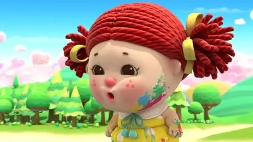 彩虹宝宝:彩虹宝宝给妞妞洗澡