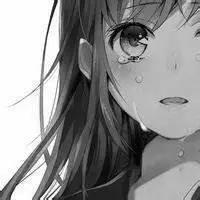 微信头像女哭泣图片黑白 伤感流泪黑白女生头像图【点击鼠标右键下载