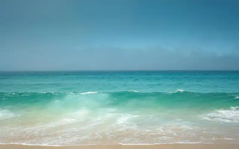 夏日清爽唯美海滩,风景-回车桌面