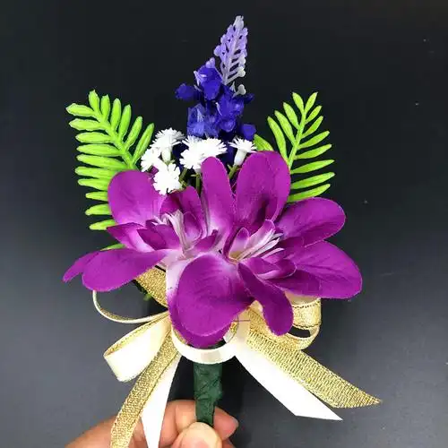 胸花公司商务开业庆典活动年会兰花创意贵宾胸花