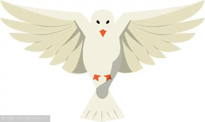 鸽子鸟飞翔的卡通