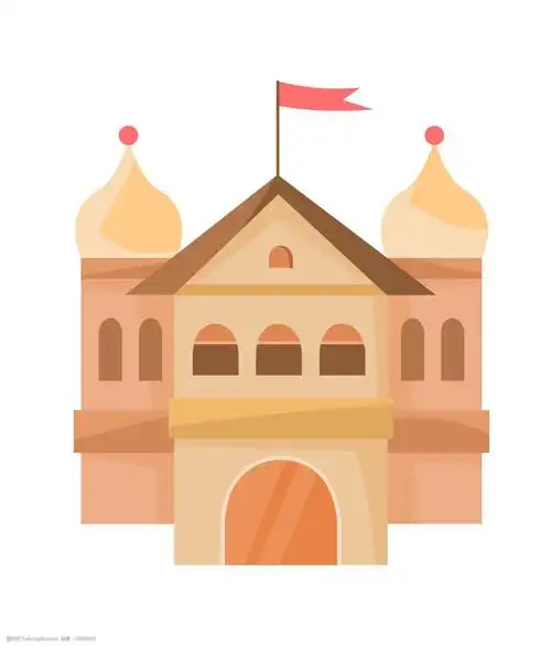 唯美城堡建筑插画