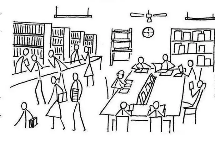 图书馆简笔画 图书馆简笔画简单又漂亮