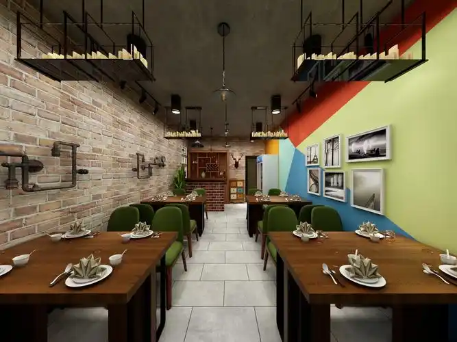 20方米线店面装修效果图