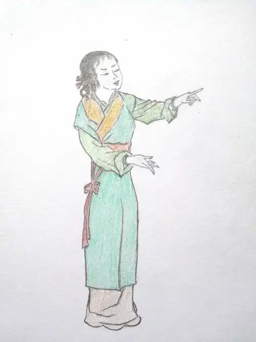 《红楼梦》十二俏丫鬟小诗(画配诗,画邵介圣,诗歌毛文忠)第四组