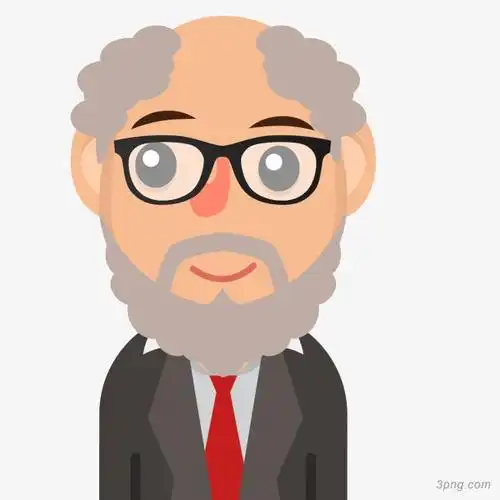 卡通微笑人物半身像矢量图