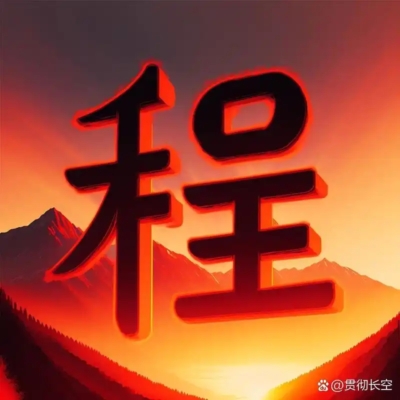 艺术字设计·姓氏头像定制·程 姓氏头像,喜欢哪种款?都可以定制.