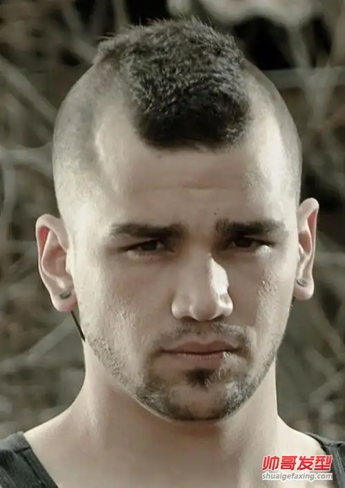 欧美型男示范超短发莫西干发型莫西干发型图片5