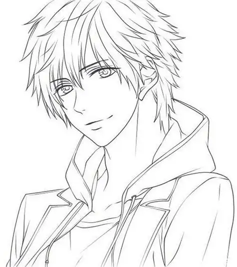 动漫人物简笔画男q版帅哥简笔画帅哥简笔画简单又帅q版人物男性眼睛简