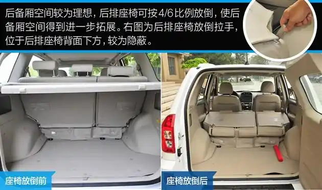 内饰空间:后排腿部空间较小 后备厢空间充裕