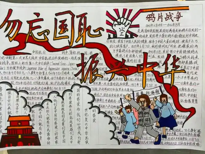 中国抗日战争胜利纪念日手抄报