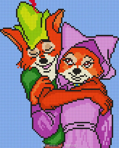 关注  专业定制- 拼豆图纸 拼豆材料包 拼豆成品  手工 动漫 怀旧