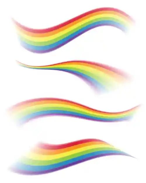 矢量彩虹图片-彩虹图标集矢量插图素材-高清图片-摄影照片-寻图免费打