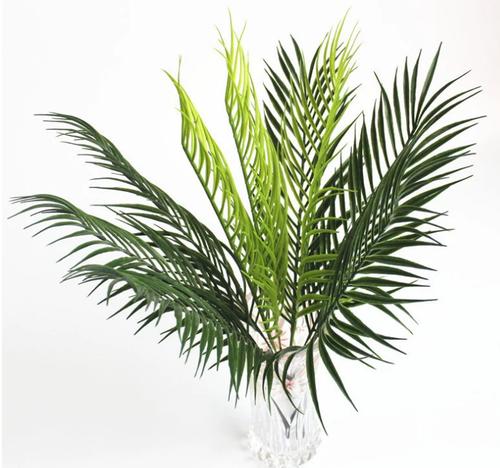 婚庆路引装饰仿真花假花绿植蕨类植物9叉塑料铁树叶葵叶