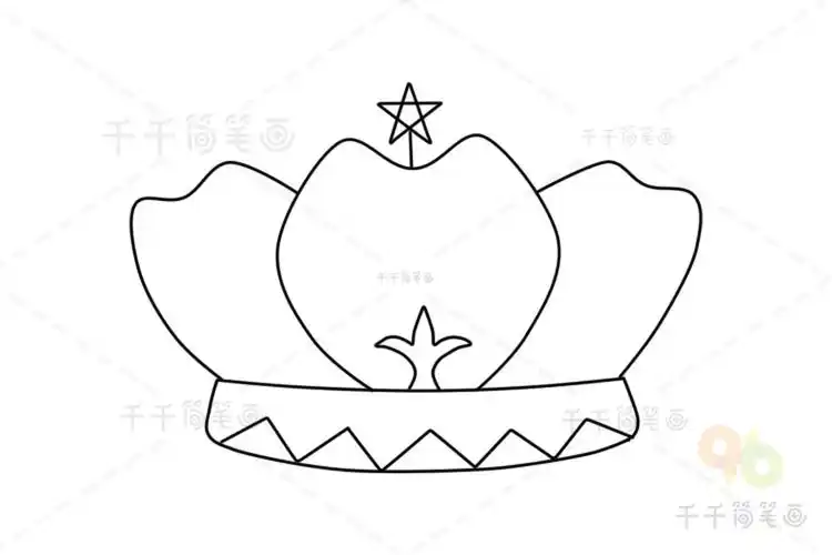 皇后的王冠简笔画