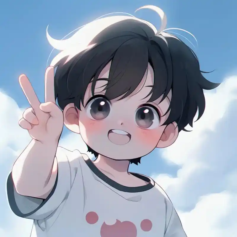 这可爱的万年的剪刀手✌🏻拍照姿势也太可爱了吧 #蓝天白云晴 -