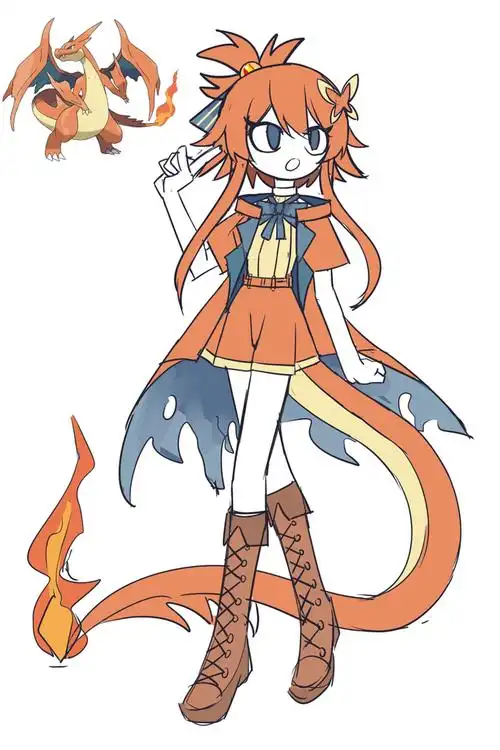 关注合集精灵宝可梦绘画ocpmbdsy喷巨沼怪喷火龙拟人立绘月伊布