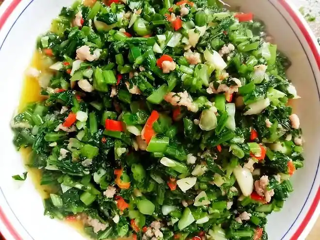 最好吃的时令菜,雪里红肉沫的做法