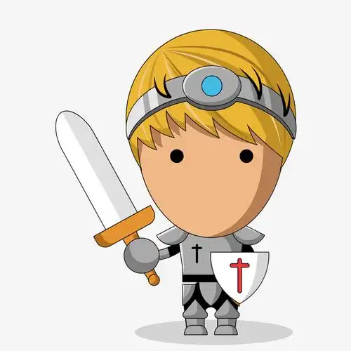 卡通游戏骑士人物设计