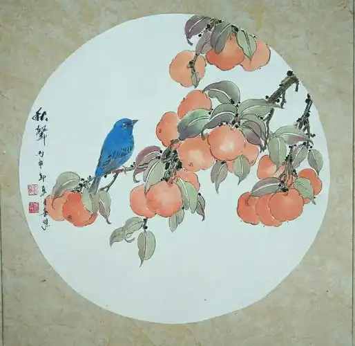 国画家齐喜恩的写意小鸟