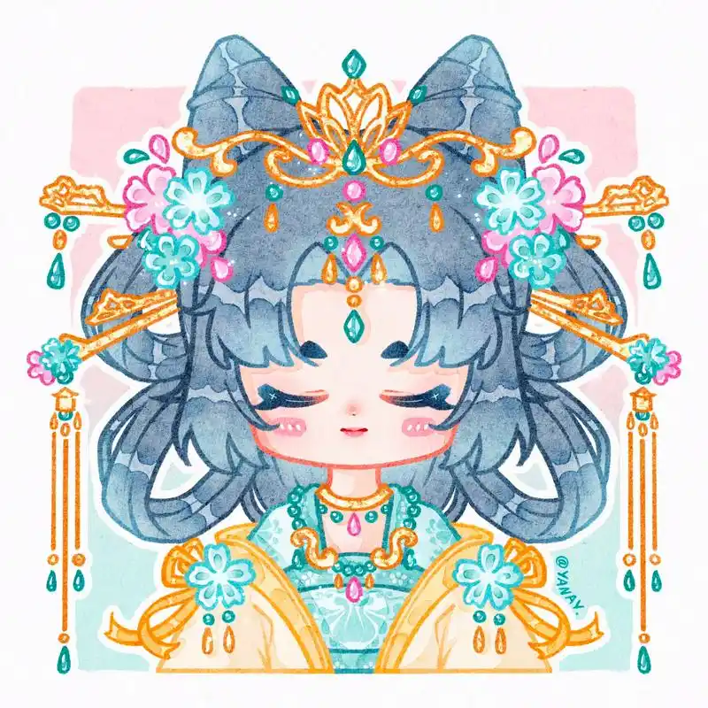 古风樱花女孩头像94 一个可可爱爱的古风头像～ 有点古早国漫 - 抖