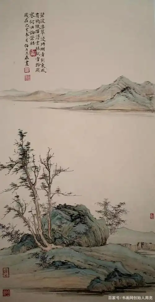 画家王磊,艺名伯石,作品由广东书画家网提供