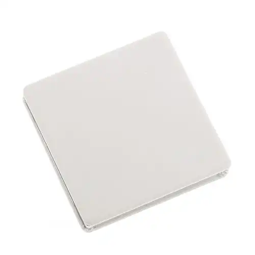 迷你正方形折叠pu皮革磁扣双面化妆镜便携式空白镜子