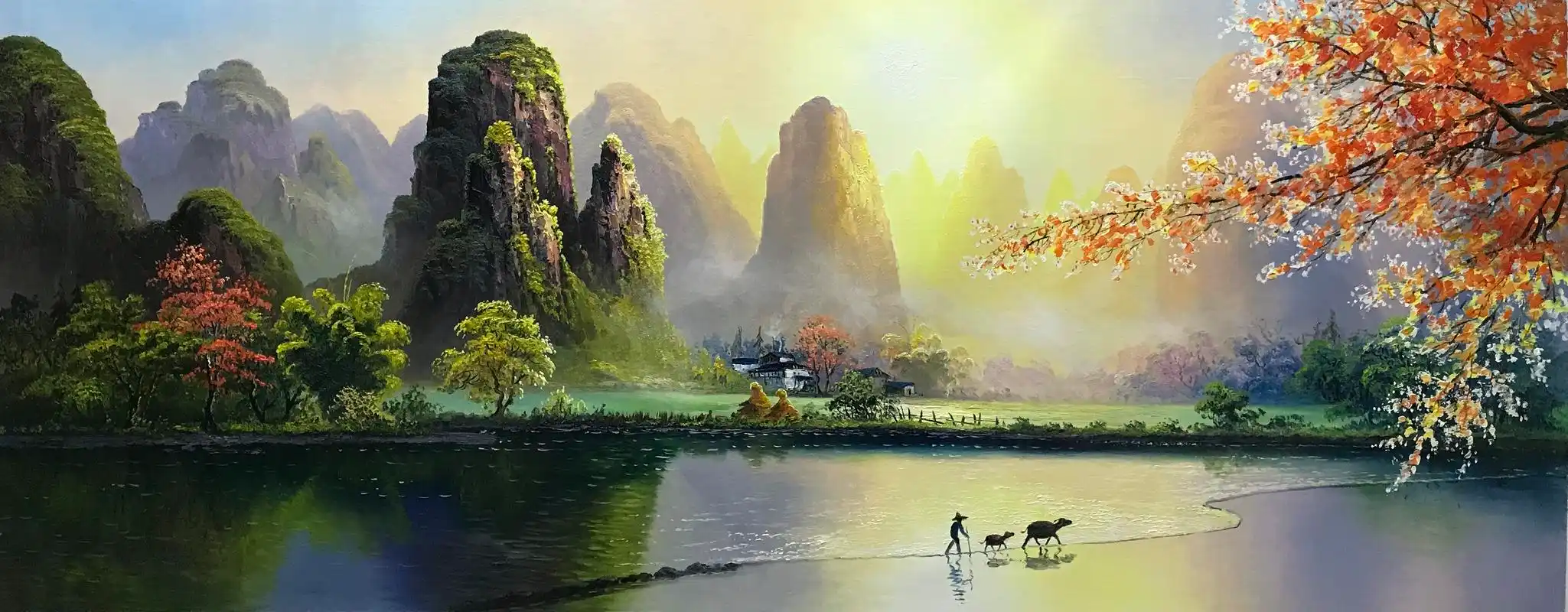 布永杰国画老虎,高来标书法,龙蟠油画作品集