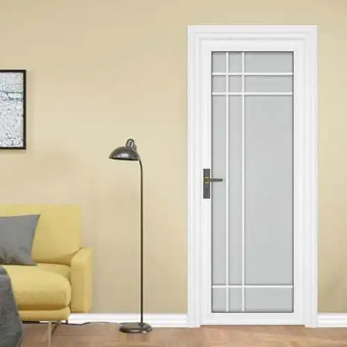 定制 厕所门铝镁合金卫生间门简约钛镁家用一套玻璃浴室洗手间门蓬伟